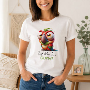 Magische Papageienkarikaturen 1. Geburtstag T-Shirt