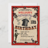 Magische Party Einladung (Vorderseite)