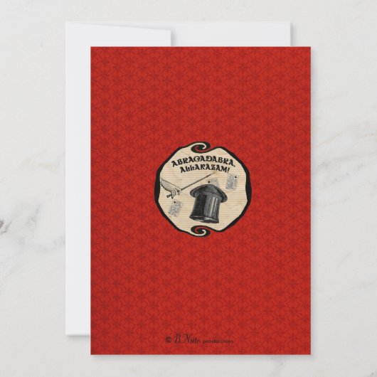 Magische Party Einladung (Rückseite)