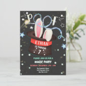 Magische Party Einladung (Stehend Vorderseite)