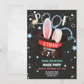 Magische Party Einladung (Vorne/Hinten)