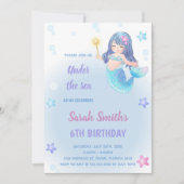 Magische Party Einladungen für Mädchen unter dem M (Vorderseite)