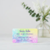 Magische Pastel Rainbow Visitenkarte (Stehend Vorderseite)