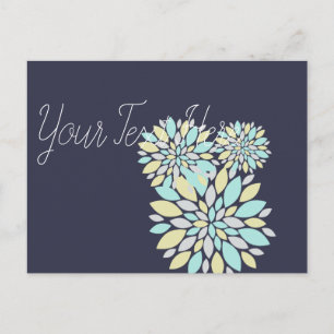 Magische Pastellfarbige Blütenblätter Postkarte