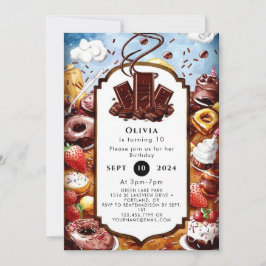 Magische Pastelschokolade Geburtstag Einladung