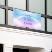 Magische Pastelwolken und ein Regenbogen zum Gebur Banner (Äußeres Gebäude)