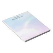 Magische Pastelwolken und Regenbogen Notizblock (angewinkelt)