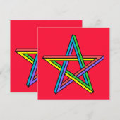 Magische Pentagramm-Flachkarte (Vorne/Hinten)