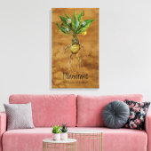 Magische Pflanze Mandrake 1 12.84'' x 21.93'' Lein Leinwanddruck (Insitu (Wohnzimmer))