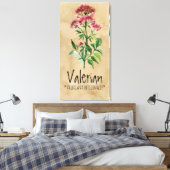 Magische Pflanze Valerian 21.29'' x 42.05'' Leinwa Leinwanddruck (Insitu (Schlafzimmer))