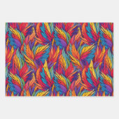 Magische Phoenix Feathers Abstrakte Designs Geschenkpapier Set (Vorderseite 3)