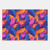 Magische Phoenix Feathers Abstrakte Designs Geschenkpapier Set (Vorderseite 2)