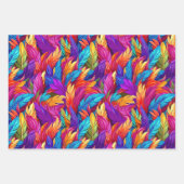 Magische Phoenix Feathers Abstrakte Designs Geschenkpapier Set (Vorderseite)