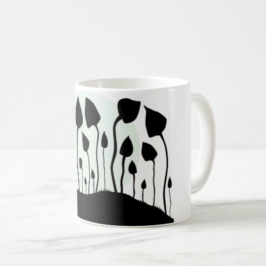 Magische Pilz-Tasse Kaffeetasse (VorderseiteRechts)