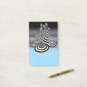 Magische Pilze blauer Post-it-Notenblock Post-it Klebezettel (Auf Schreibtisch)