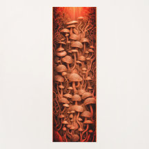 Magische Pilze Farbenfrohe 3d Yoga Mat