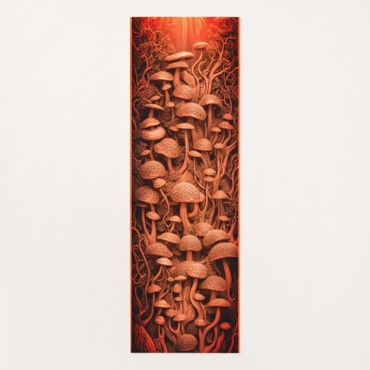 Magische Pilze Farbenfrohe 3d Yoga Mat Yogamatte (Vorderseite)