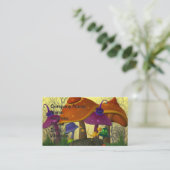 Magische Pilze Geburtskarte Visitenkarte (Stehend Vorderseite)