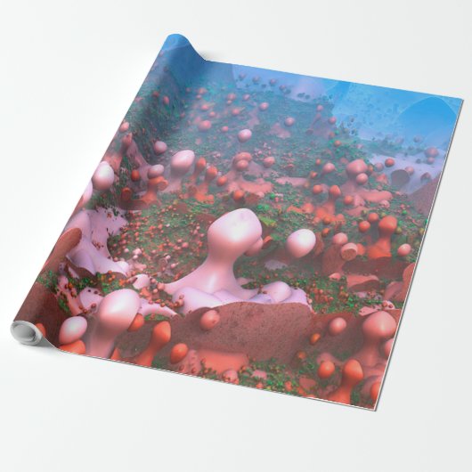 Magische Pilze Geschenkpapier (Ungerollt)