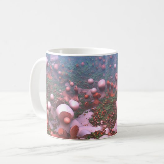 Magische Pilze Kaffeetasse (Vorderseite Links)