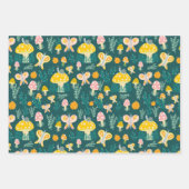 Magische Pilze Niedliche Schmetterlinge Schnecken Geschenkpapier Set (Vorderseite 2)