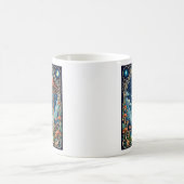 Magische Pilzfantasy Moonlit Forest Kaffeetasse (Mittel)