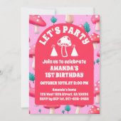 Magische Pilzgarten Geburtstagsfeier Einladung (Vorderseite)