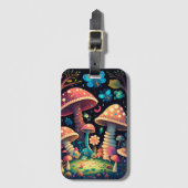 Magische Pilzschmetterlinge Gepäckanhänger (Vorderseite Vertikal)