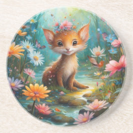 Magische Pilzschmetterlinge Getränkeuntersetzer