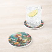 Magische Pilzschmetterlinge Getränkeuntersetzer (Seite)