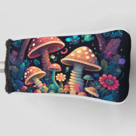 Magische Pilzschmetterlinge Golf Headcover
