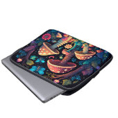 Magische Pilzschmetterlinge Laptopschutzhülle (Vorne Knopf)
