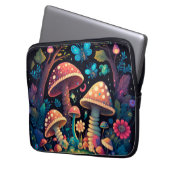 Magische Pilzschmetterlinge Laptopschutzhülle (Vorderseite Links)
