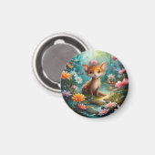 Magische Pilzschmetterlinge Magnet (Vorderseite/Rückseite)