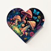 Magische Pilzschmetterlinge Notizblock (Rückseite)