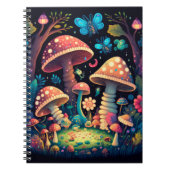 Magische Pilzschmetterlinge Notizblock (Vorderseite)