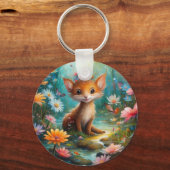 Magische Pilzschmetterlinge Schlüsselanhänger (Vorderseite)