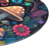 Magische Pilzschmetterlinge Schneidebrett (Ecke)