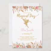 Magische Pink Garden Party Card Einladung (Vorderseite)