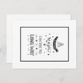 Magische Postkarte (Vorne/Hinten)