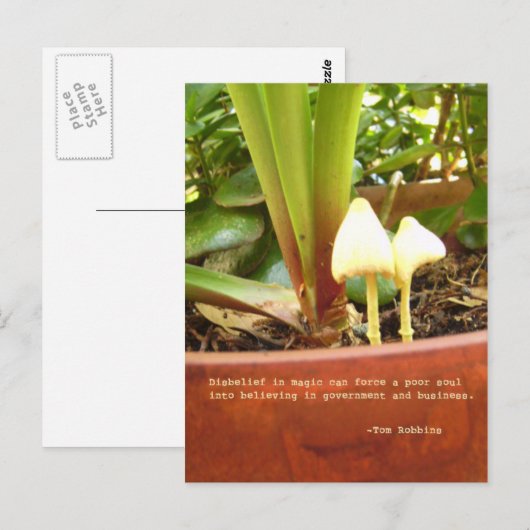 Magische Postkarte (Vorne/Hinten)