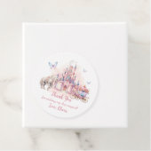 Magische Prinzessin Burg Birthday Gefälligkeitstag Geschenkanhänger (Beispiel)