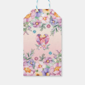 Magische Prinzessin Burg Geburtstagsgeschenk Tag Geschenkanhänger (Rückseite)