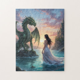 Magische Prinzessin & Drachen-Puzzle Puzzle