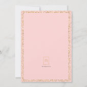 Magische Prinzessin Geburtstag - Rosa Einladung (Rückseite)