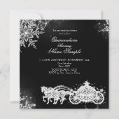 Magische Prinzessin Quinceanera Masquerade Party Einladung (Rückseite)