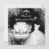 Magische Prinzessin Quinceanera Masquerade Party Einladung (Vorderseite)