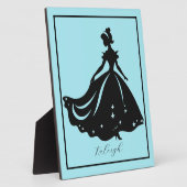 Magische Prinzessin Sillouette Personalisiert druc Fotoplatte (Seite)