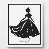 Magische Prinzessin Sillouette Personalisiert druc Fotoplatte (Vorderseite)
