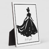 Magische Prinzessin Sillouette Personalisiert druc Fotoplatte (Seite)